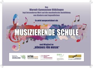 Plaketten_MusizierendeSchule_2019_Warndt-Gymnasium